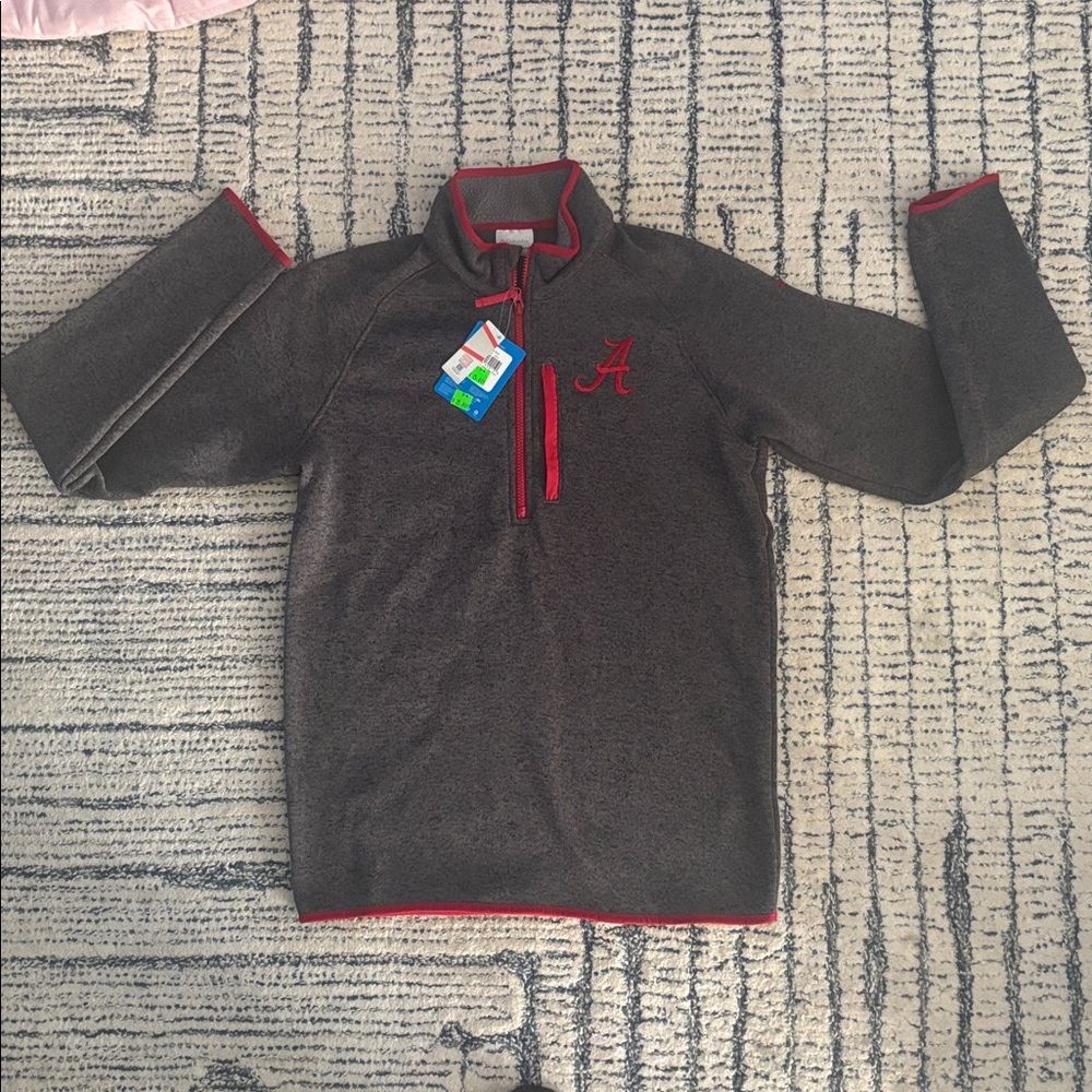 Alabama Colosseum Charcoal and Crimson Quarter-Zip Pullover